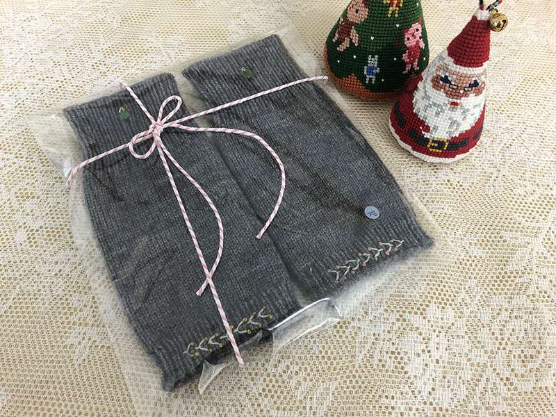 창문여고 프랑스자수 방과후 수업 핸드워머 완성작품