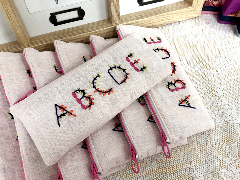 ABCDE를 수놓은 창문여고 프랑스자수 방과후 수업