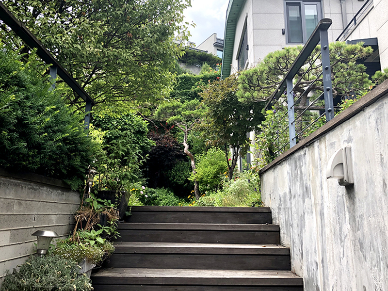 프랑스자수 출장수업 부암동 유금와당박물관 올라가는 길