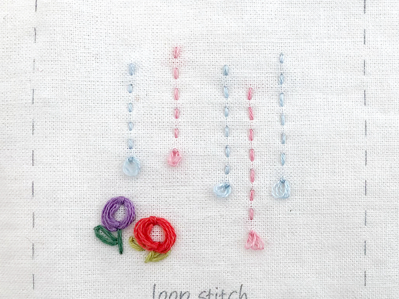 부암동 유금와당박물관 프랑스자수 출장수업 Loop Stitch