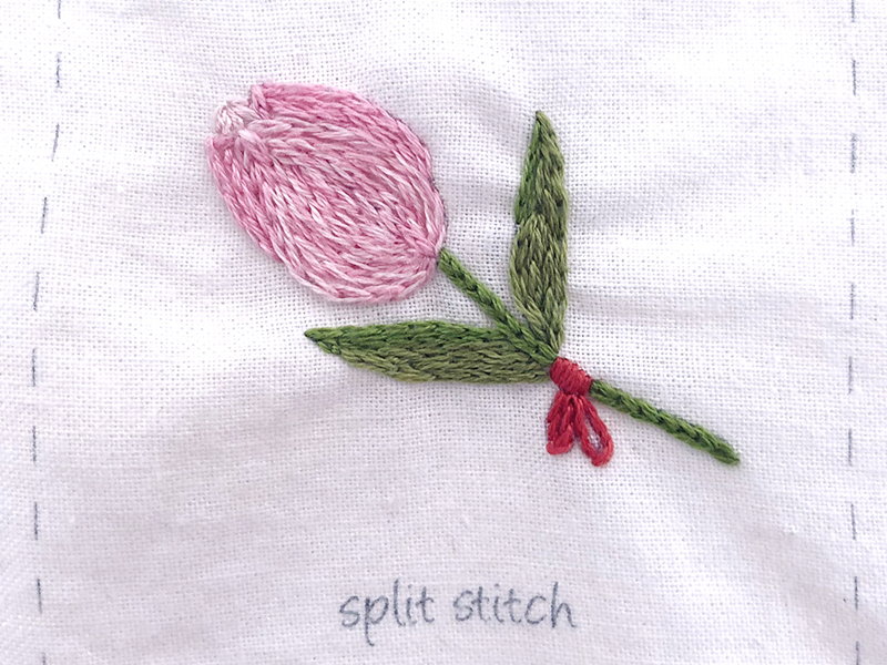 부암동 유금와당박물관 프랑스자수 출장수업 스티치북 Split Stitich