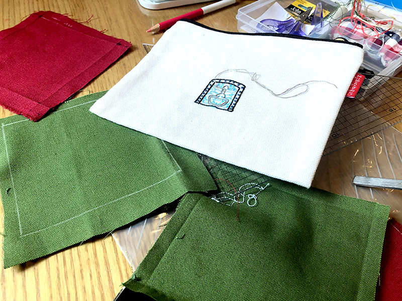 부암동 유금와당박물관 프랑스자수 출장수업 파우치 자수