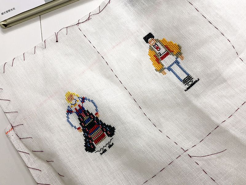 일본수예보급협회 구한자수 본과 과정 작품